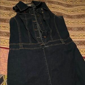 Monroe & Main Dark Denim Sleeveless Dress